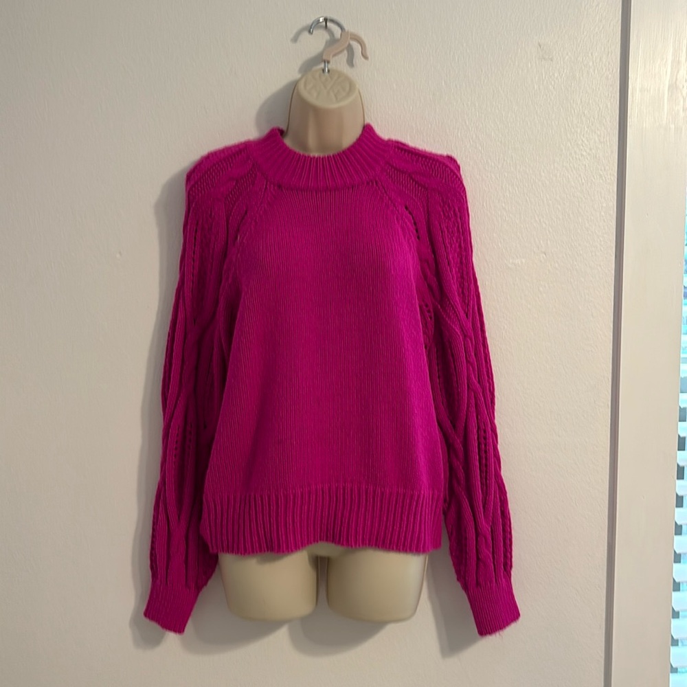 Who What Wear Magenta Sweater